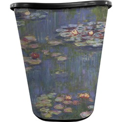 Water Lilies by Claude Monet Waste Basket - Single Sided (Black)