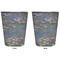 Water Lilies by Claude Monet Trash Can White - Front and Back - Apvl