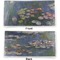 Water Lilies by Claude Monet Vinyl Check Book Cover - Front and Back