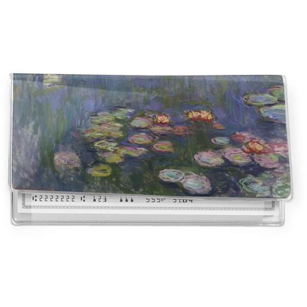 Custom Water Lilies by Claude Monet Vinyl Checkbook Cover