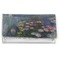 Water Lilies by Claude Monet Vinyl Check Book Cover - Front