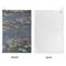 Water Lilies by Claude Monet Waffle Weave Golf Towel - Approval