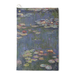 Water Lilies by Claude Monet Waffle Weave Golf Towel