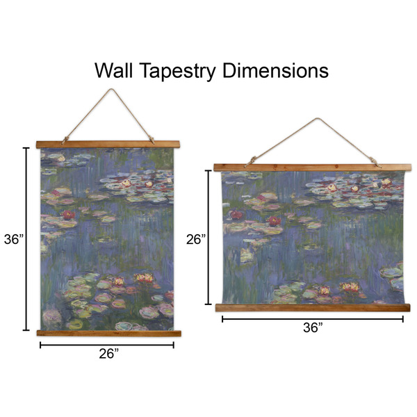 Water Lilies by Claude Monet Wall Hanging Tapestries - Parent/Sizing