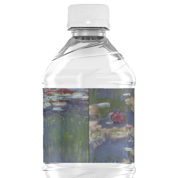 Water Lilies by Claude Monet Water Bottle Label - Back View