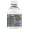 Water Lilies by Claude Monet Water Bottle Label - Back View