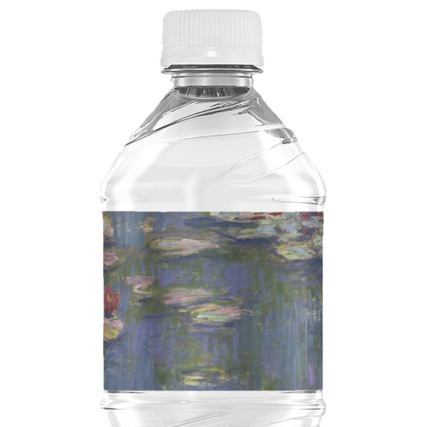 Custom Water Lilies by Claude Monet Water Bottle Labels - Custom Sized