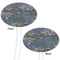 Water Lilies by Claude Monet White Plastic 7" Stir Stick - Double Sided - Oval - Front & Back