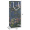 Water Lilies by Claude Monet Wine Gift Bag - Dimensions