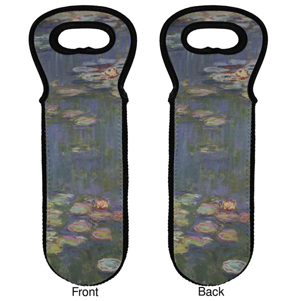 Water Lilies by Claude Monet Wine Tote Front & Back