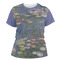 Water Lilies by Claude Monet Womens Crew Neck T Shirt - Main