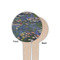 Water Lilies by Claude Monet Wooden 4" Food Pick - Round - Single Sided - Front & Back