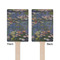 Water Lilies by Claude Monet Wooden 6.25" Stir Stick - Rectangular - Double Sided - Front & Back