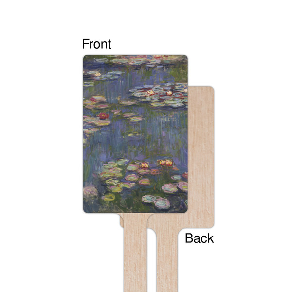 Water Lilies by Claude Monet Wooden 6.25" Stir Stick - Rectangular - Single - Front & Back