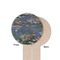 Water Lilies by Claude Monet Wooden 6" Food Pick - Round - Single Sided - Front & Back