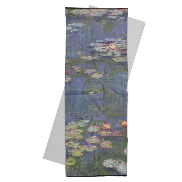 Custom Water Lilies by Claude Monet Yoga Mat Towel