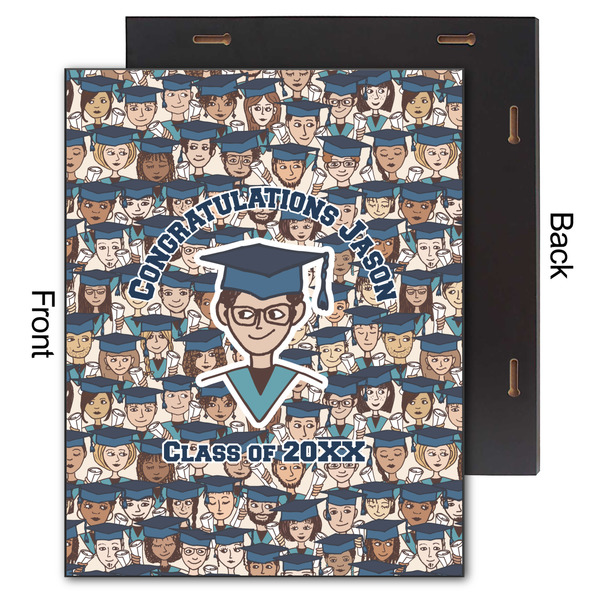 Graduating Students 11x14 Wood Print - Front & Back View
