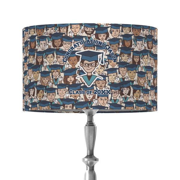 Graduating Students 12" Drum Lampshade - ON STAND (Fabric)