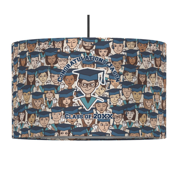 Graduating Students 12" Drum Lampshade - PENDANT (Fabric)