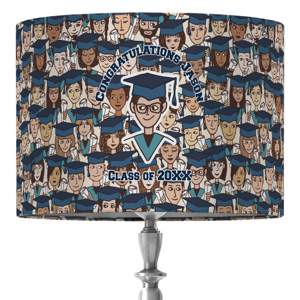 Custom Graduating Students 16" Drum Lamp Shade - Fabric (Personalized)