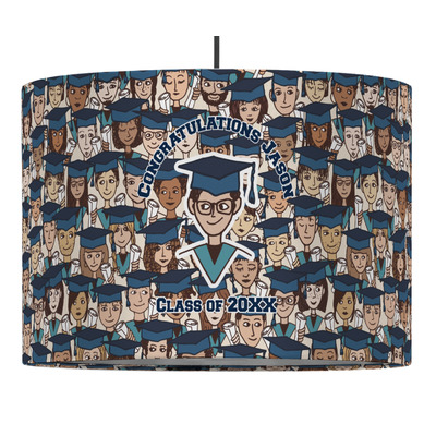Graduating Students 16" Drum Pendant Lamp - Fabric (Personalized)