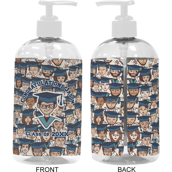 Graduating Students 16 oz Plastic Liquid Dispenser- Approval- White