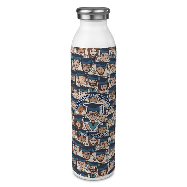 Custom Graduating Students 20oz Stainless Steel Water Bottle - Full Print (Personalized)