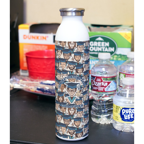Graduating Students 20oz Water Bottles - Full Print - In Context