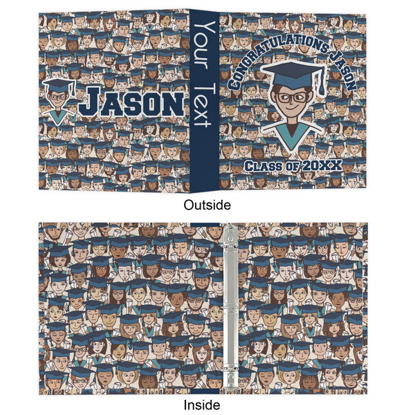 Graduating Students 3 Ring Binders - Full Wrap - 1" - APPROVAL
