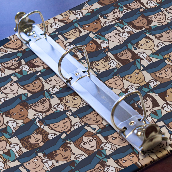 Graduating Students 3 Ring Binders - Full Wrap - 1" - DETAIL