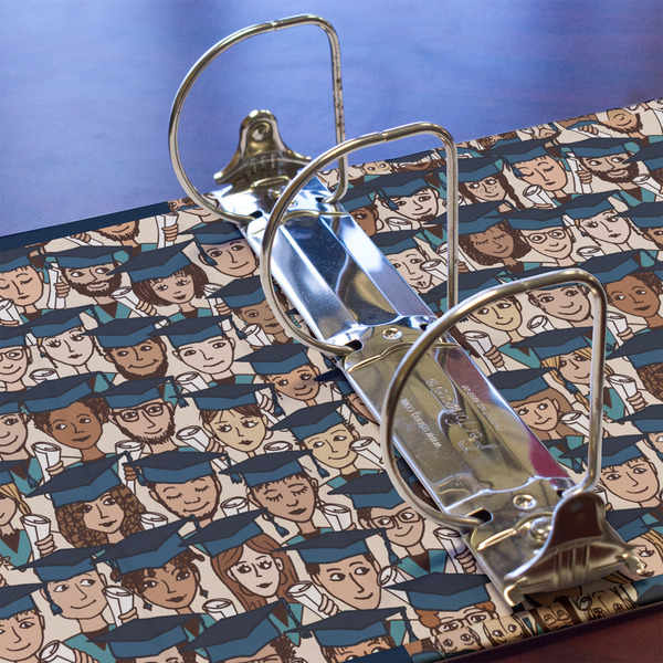 Graduating Students 3 Ring Binders - Full Wrap - 3" - DETAIL