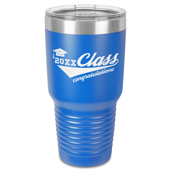 Custom Graduating Students 30 oz Stainless Steel Tumbler - Royal Blue - Single-Sided (Personalized)