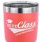 Graduating Students 30 oz Stainless Steel Ringneck Tumbler - Coral - CLOSE UP