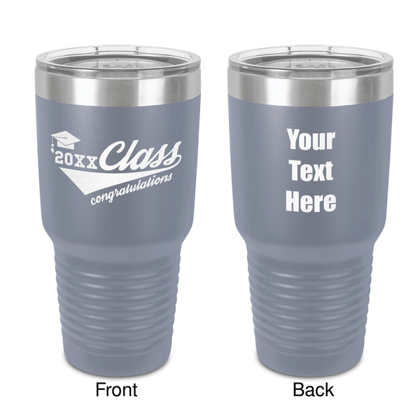 Custom Graduating Students 30 oz Stainless Steel Tumbler - Grey - Double-Sided (Personalized)