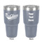 Graduating Students 30 oz Stainless Steel Ringneck Tumbler - Grey - Double Sided - Front & Back