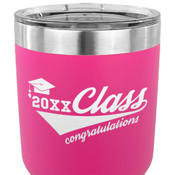 Graduating Students 30 oz Stainless Steel Tumbler - Pink - Single Sided (Personalized)
