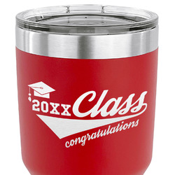 Graduating Students 30 oz Stainless Steel Tumbler - Red - Single Sided (Personalized)