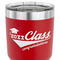 Graduating Students 30 oz Stainless Steel Ringneck Tumbler - Red - CLOSE UP