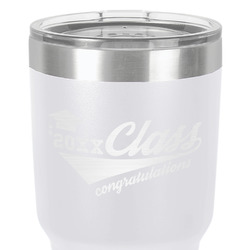 Graduating Students 30 oz Stainless Steel Tumbler - White - Double-Sided (Personalized)