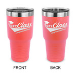 Graduating Students 30 oz Stainless Steel Tumbler - Coral - Double Sided (Personalized)