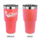 Graduating Students 30 oz Stainless Steel Ringneck Tumblers - Coral - Single Sided - APPROVAL