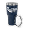 Graduating Students 30 oz Stainless Steel Ringneck Tumblers - Navy - LID OFF