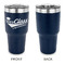 Graduating Students 30 oz Stainless Steel Ringneck Tumblers - Navy - Single Sided - APPROVAL