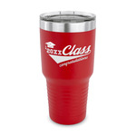 Graduating Students 30 oz Stainless Steel Tumbler - Red - Single Sided (Personalized)