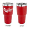 Graduating Students 30 oz Stainless Steel Ringneck Tumblers - Red - Single Sided - APPROVAL