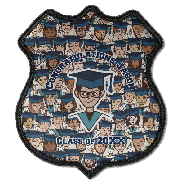Custom Graduating Students Iron On Shield Patch C w/ Name or Text