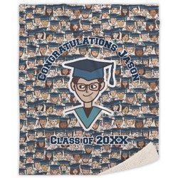 Graduating Students Sherpa Throw Blanket (Personalized)