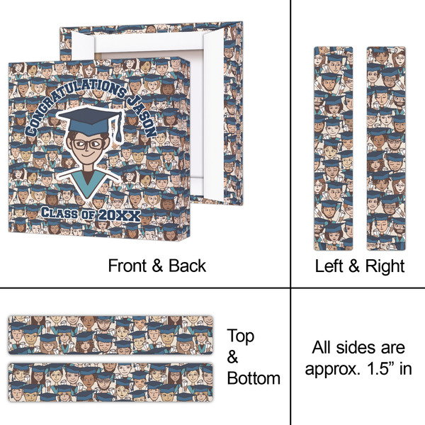 Graduating Students 8x8 - Canvas Print - Approval