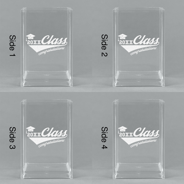 Graduating Students Acrylic Pen Holder - All Sides