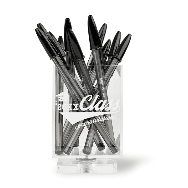 Graduating Students Acrylic Pencil Holder - FRONT